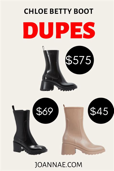 chloe rain boot dupes